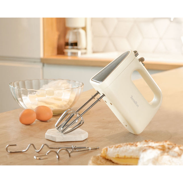 300W Electric Mixer, 5 Speeds + Turbo, Stainless Steel