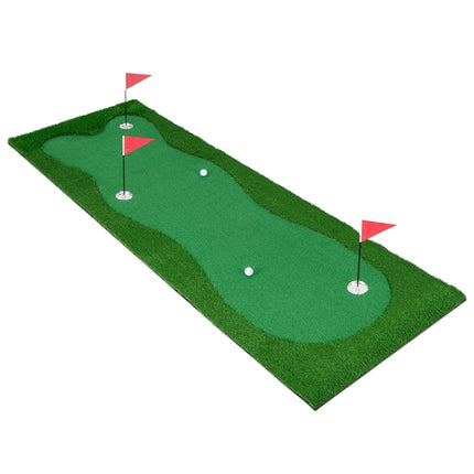 300 x 100 cm Golf Putting Mat Golf Mat with Artificial Turf Training Mat for Home Green
