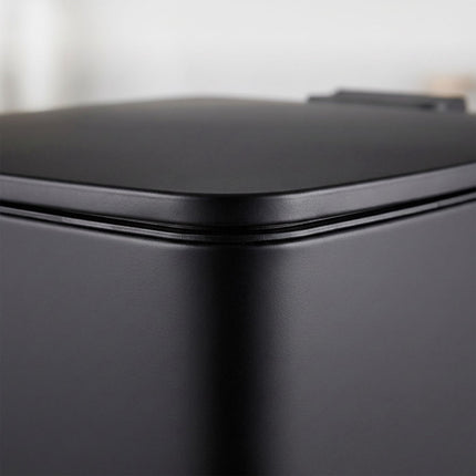 30L Black Pedal Bin with Soft-Close Lid