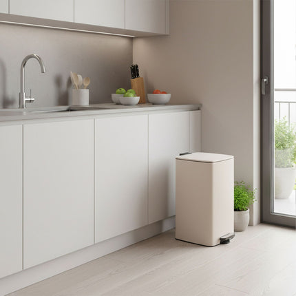 30L Kitchen Pedal Bin with Soft-Close Lid