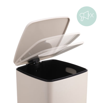 30L Kitchen Pedal Bin with Soft-Close Lid