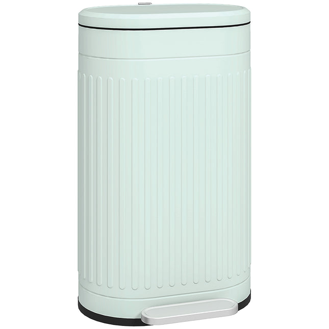 Metalen pedaalemmer van 30 liter, met soft-close systeem en uitneembare binnenemmer.