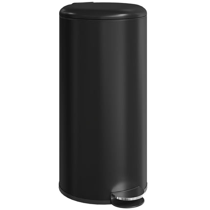 30L Pedal Bin with Soft-Close Lid, Black