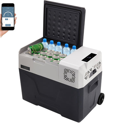 30L Portable Car Fridge Freezer, 12/24V DC, AC