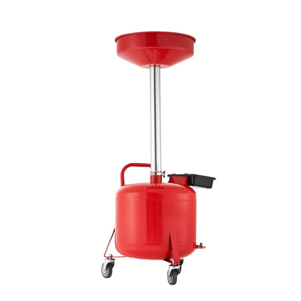 30L Waste Oil Drain Tank With Adjustable Funnel, Wheels