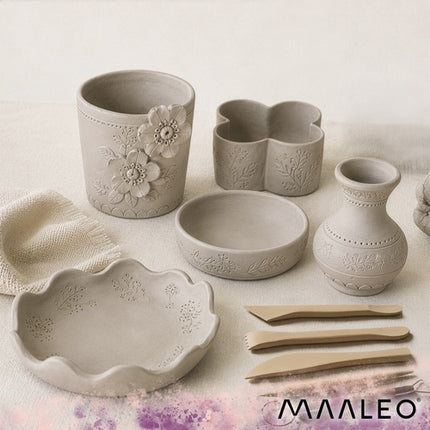 30-Piece Self-Hardening Clay Sculpting Kit