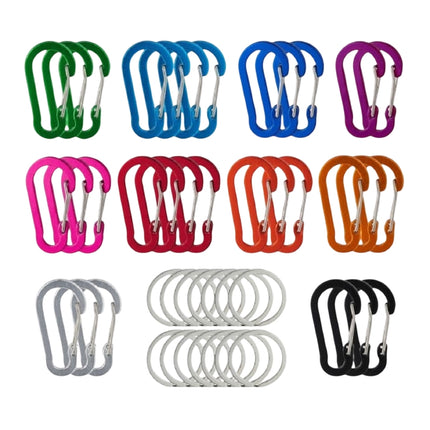 30 carabiners with 14 key rings