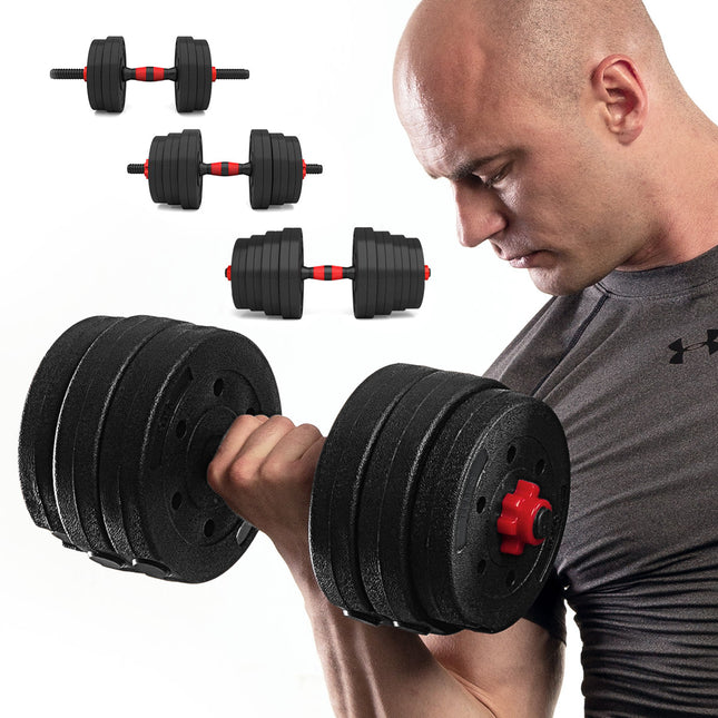 30 kg Adjustable Barbell and Dumbbell Set