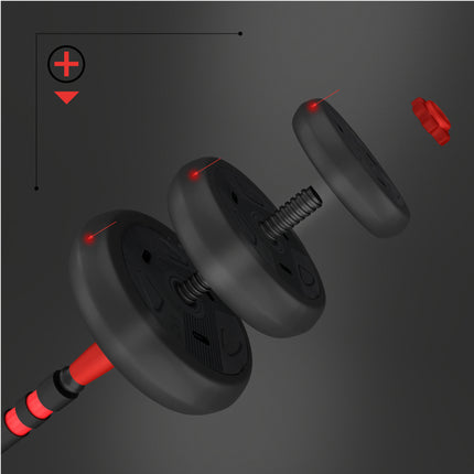30kg Adjustable Dumbbell Weight Set, 6-in-1