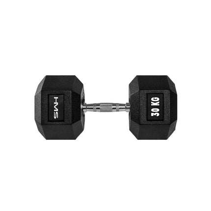 30 kg Hex Dumbbell – Rubber Coated, Anti-Slip Handle