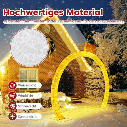 313cm High Christmas Arch with Lights Christmas Archway Large Christmas Decoration