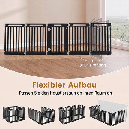 31.5" Height HDPE Dog Playpen, 8 Panels, Indoor/Outdoor
