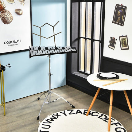 32-Note Xylophone Set with Adjustable Stand & Bag