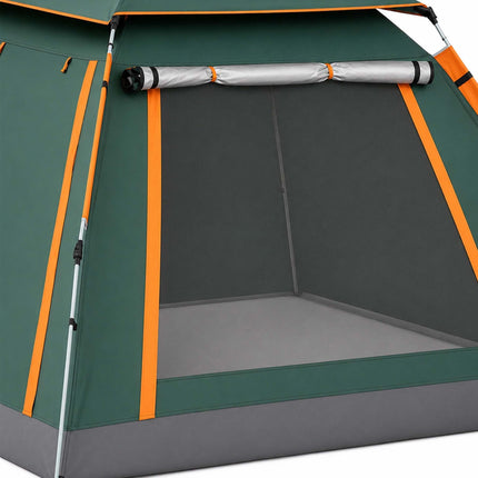 3-4 Person Quick-Setup Tent with Awning & UV Protection