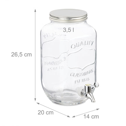 3.5 liter beverage dispenser in a 2-pack