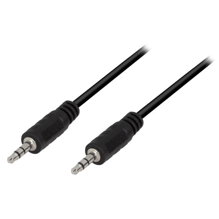 3.5mm Male to Male Stereo Audio Cable, 0.2m, Black