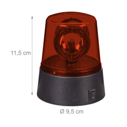 360° Rotating LED Party Lights, Red & Blue, Set of 2