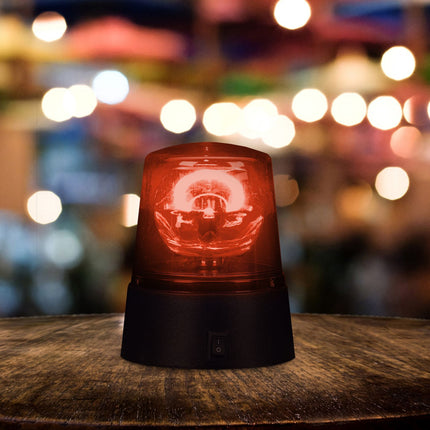 360° Rotating LED Party Lights, Red & Blue, Set of 2