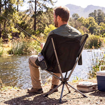 360 Swivel Camping Chair, 600D Fabric, 330 lbs Capacity