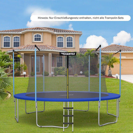 Ø366 cm trampoline safety net for garden trampolines inside black