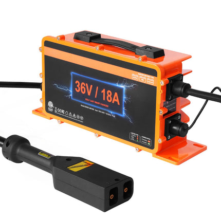 36V 18A Golf Cart Battery Charger, Smart D-Style Plug