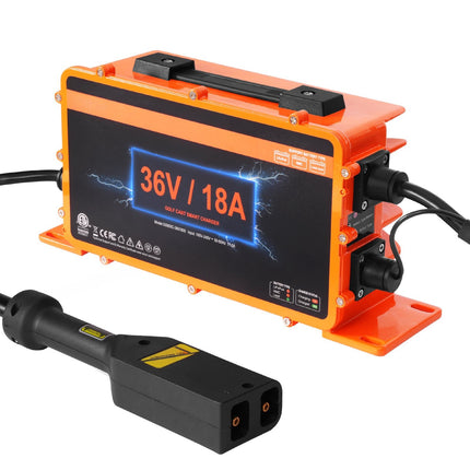 36V 18A Golf Cart Battery Charger, Smart D-Style Plug