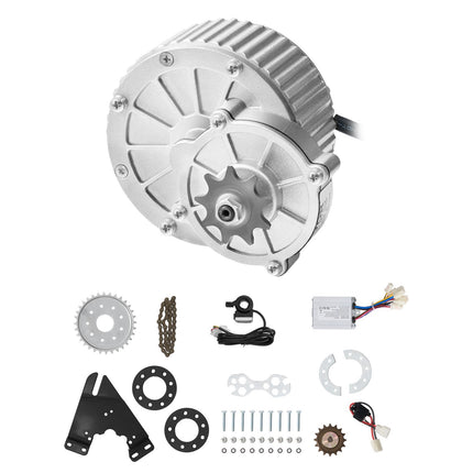 36V Brushed DC Motor Kit, 450W 3000 RPM, Controller, Thumb Throttle