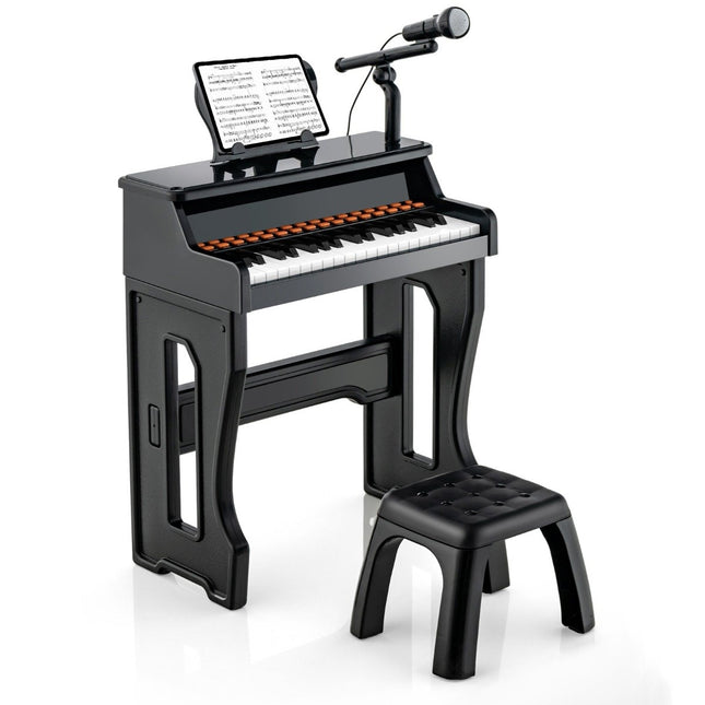 37-Key Kids Keyboard with Stool and Microphone
