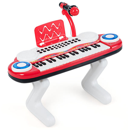 37 Keys Digital Piano for Children Portable Piano Toy 48 x 20 x 38 cm Red
