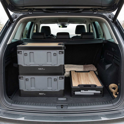 38L Grey Foldable Transport Box with Tabletop