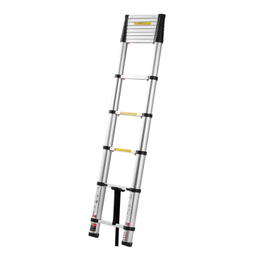 3.8m Telescoping Ladder, Aluminum, 150kg, Non-Slip Feet