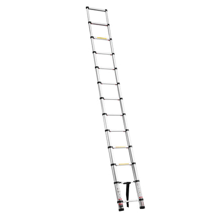 3.8m Telescoping Ladder, Aluminum, 150kg, Non-Slip Feet