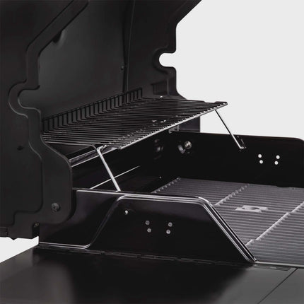 3-Burner Gas Grill with Cast Iron Grates and Thermometer