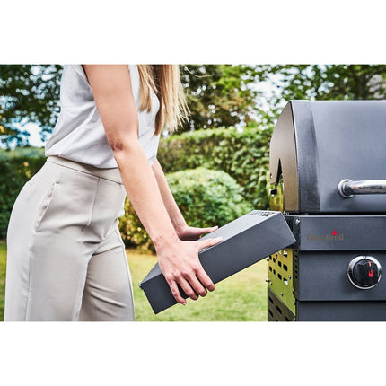 3-Burner Gas Grill with Infrared Sear Burner, Cast Iron Grates