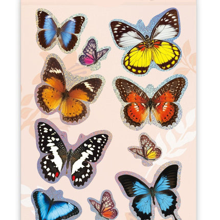 3D Butterfly Stickers, Natural Creation, Set of 10