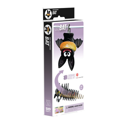 3D Cardboard Model Kit - Bat for Creative Building Fun