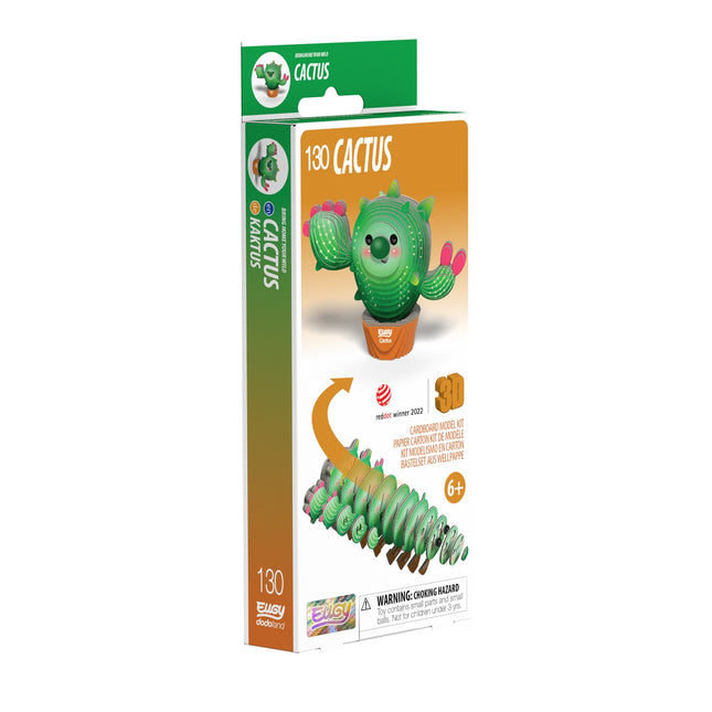 3D Cardboard Model Kit - Cactus Design for Creative Building