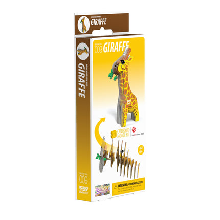 3D Cardboard Model Kit - Giraffe, DIY Craft for All Ages
