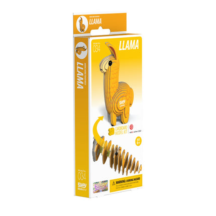 3D Cardboard Model Kit - Llama Crafting Project for All Ages