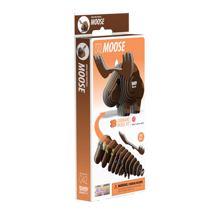 3D Cardboard Model Kit - Moose Design for Creative Building
