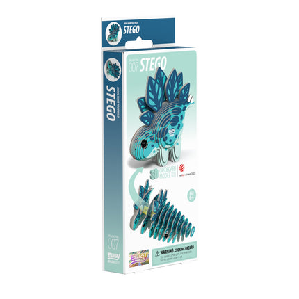 3D Cardboard Model Kit - Stegosaurus Dinosaur Craft