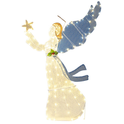 3D LED Christmas Angel Decoration, 152 cm, Metal Frame