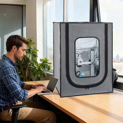 3D Printer Enclosure, Ventilated 600D Oxford, LED Light