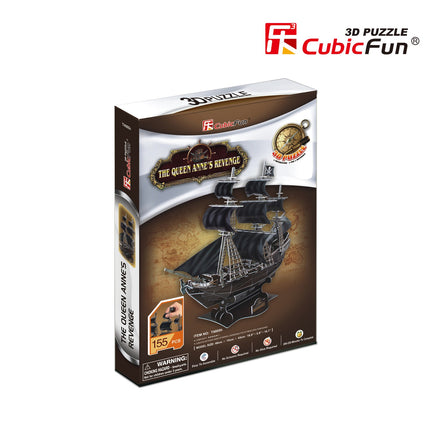 3D Puzzle of The Queen Anne's Revenge Ship Model