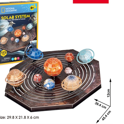 3D Solar System Puzzle for Kids, Educational Fun Activity