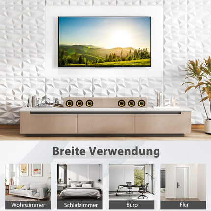 3D Wall Panels, Diamond Pattern, PVC, 100 Pack, 9㎡ Coverage