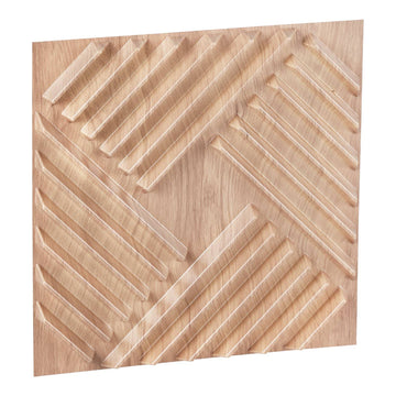 3D Wall Panels, PVC 12-Pack 19.7in, Light Wood, 32 Sq Ft
