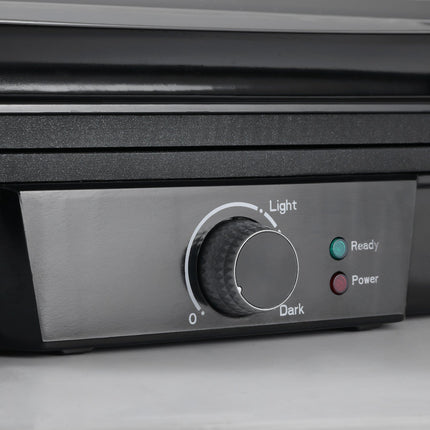 3-in-1 non-stick contact grill, 2000W, with adjustable thermostat