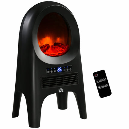 Ceramic fan heater, 2000W, LED Flames & Timer Remote