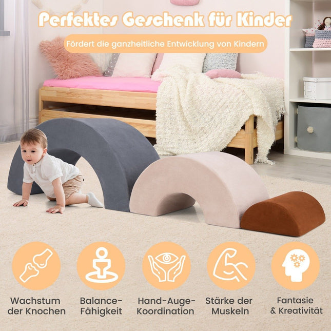 3 PCS. Soft building blocks foam building blocks for climbing and crawling for babies grey